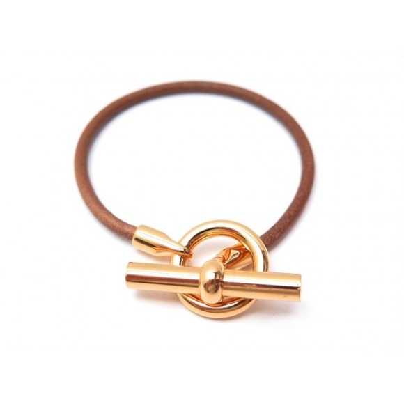 Authentic HERMÈS Paris Glenan Bracelet 18K Yellow Gold | Made in France 2014 - Picture 4 of 6